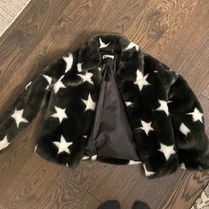 Epic threads size s. About 5/6 faux fur star design jacket